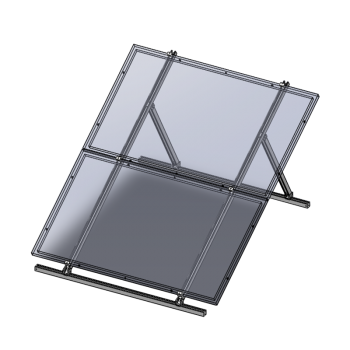 Montaje universal para 2 Módulos Fotovoltáicos de 250W (PROSE-250-24) o 3 Módulos de 150W (PROSE-150-12) en techos de lámina, concreto o piso